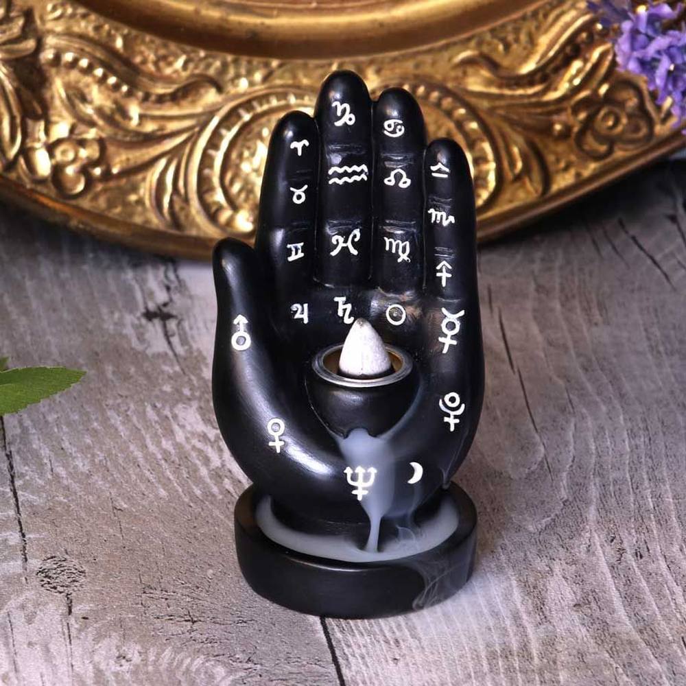 Nemesis Now Nemesis Now Palmistry Backflow Incense Burner Zwart A
